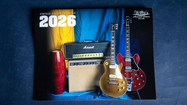 2026 Willie's American Guitars Vintage Guitar Calendar